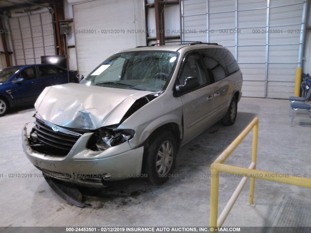 2A4GP54L36R845848 - 2006 CHRYSLER TOWN & COUNTRY TOURING TAN photo 2