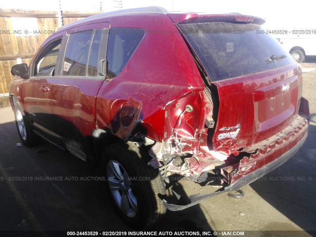 1C4NJDBBXCD524858 - 2012 JEEP COMPASS SPORT RED photo 3