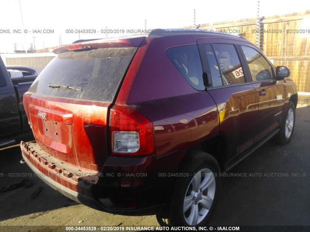 1C4NJDBBXCD524858 - 2012 JEEP COMPASS SPORT RED photo 4