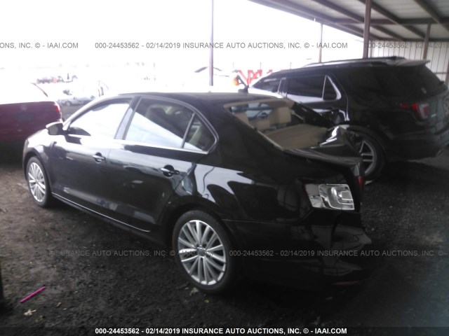 3VWLL7AJ9DM428427 - 2013 VOLKSWAGEN JETTA TDI BLACK photo 3