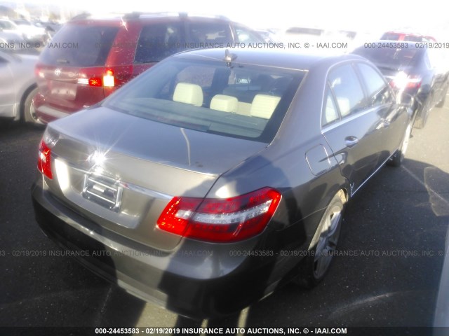 WDDHF5KB4CA553039 - 2012 MERCEDES-BENZ E 350 GRAY photo 4