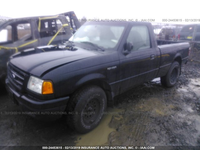 1FTYR10UX1PA79297 - 2001 FORD RANGER BLACK photo 2