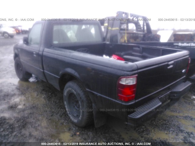 1FTYR10UX1PA79297 - 2001 FORD RANGER BLACK photo 3