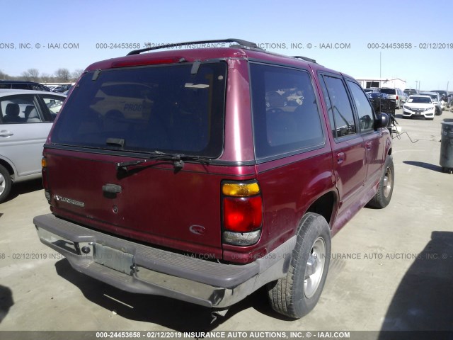 1FMDU32XXTZB19882 - 1996 FORD EXPLORER RED photo 4