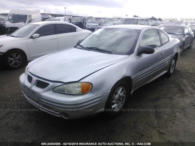 1G2NF12F22C198338 - 2002 PONTIAC GRAND AM SE1 SILVER photo 2