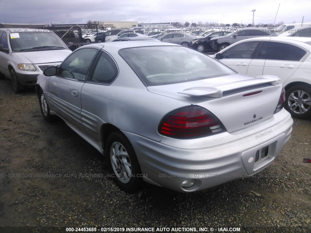 1G2NF12F22C198338 - 2002 PONTIAC GRAND AM SE1 SILVER photo 3