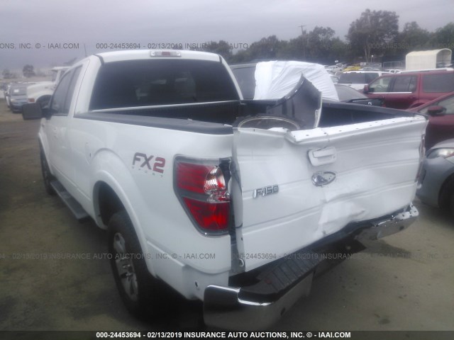 1FTFX1CV3AKB32890 - 2010 FORD F150 SUPER CAB WHITE photo 3