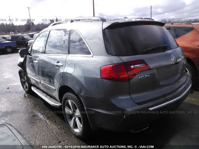 2HNYD2H51AH531802 - 2010 ACURA MDX ADVANCE GRAY photo 3