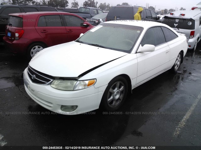 2T1CG22P51C519356 - 2001 TOYOTA CAMRY SOLARA SE WHITE photo 2