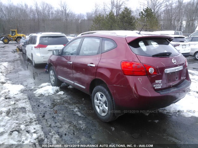 JN8AS5MV7FW770790 - 2015 NISSAN ROGUE SELECT S RED photo 3