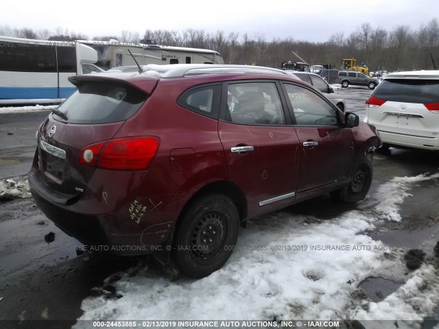 JN8AS5MV7FW770790 - 2015 NISSAN ROGUE SELECT S RED photo 4