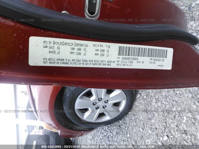 1B3HB48B57D588699 - 2007 DODGE CALIBER SXT RED photo 9