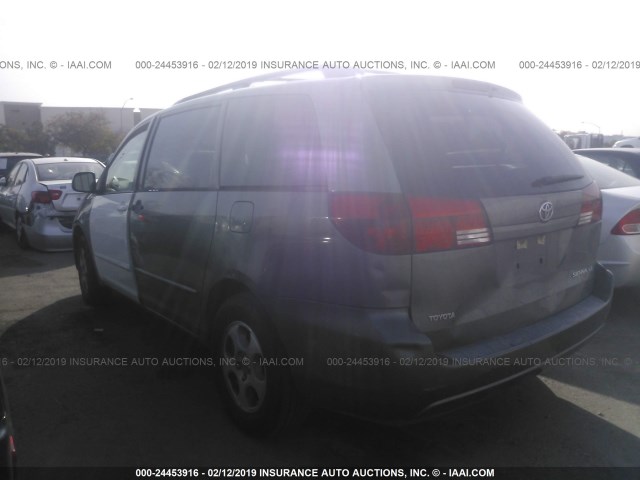 5TDZA23C25S267358 - 2005 TOYOTA SIENNA CE/LE GRAY photo 3