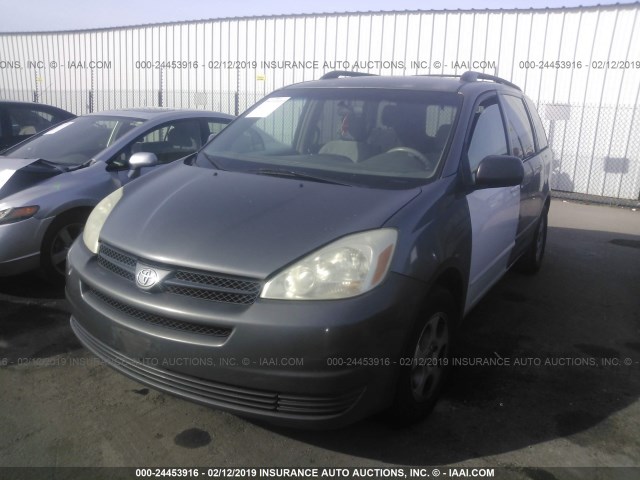 5TDZA23C25S267358 - 2005 TOYOTA SIENNA CE/LE GRAY photo 6