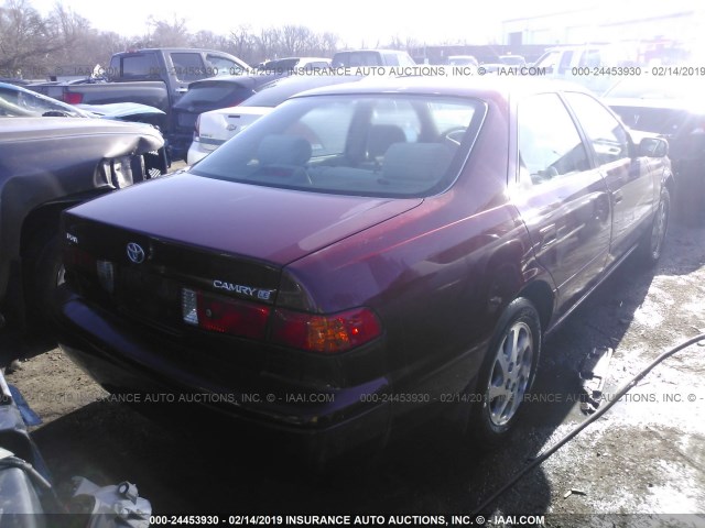 4T1BG22K21U089235 - 2001 TOYOTA CAMRY CE/LE/XLE MAROON photo 4