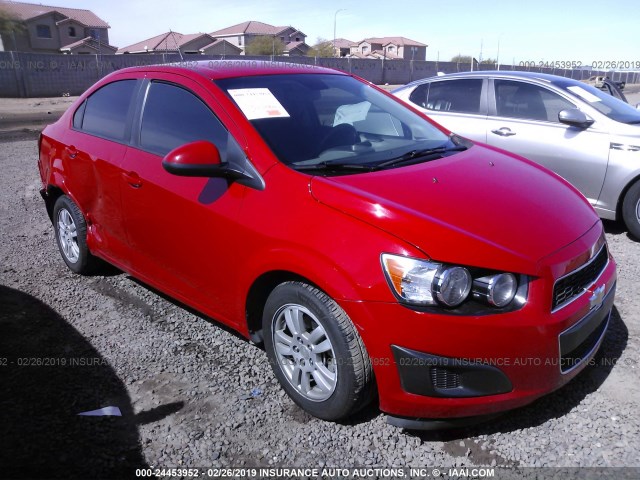 1G1JA5SH6C4228995 - 2012 CHEVROLET SONIC LS RED photo 1