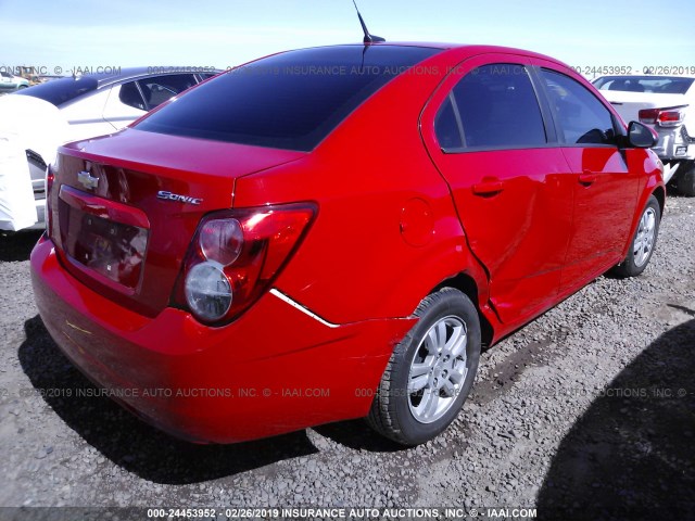 1G1JA5SH6C4228995 - 2012 CHEVROLET SONIC LS RED photo 6