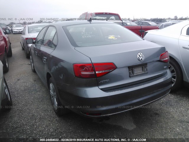 3VW3A7AJXFM405523 - 2015 VOLKSWAGEN JETTA TDI GRAY photo 3