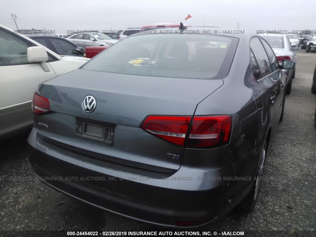 3VW3A7AJXFM405523 - 2015 VOLKSWAGEN JETTA TDI GRAY photo 4