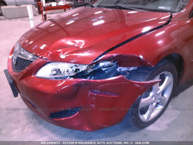 1YVFP82D745N69399 - 2004 MAZDA 6 S RED photo 6