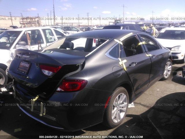 1C3CCCAB0GN157292 - 2016 CHRYSLER 200 LIMITED GRAY photo 4