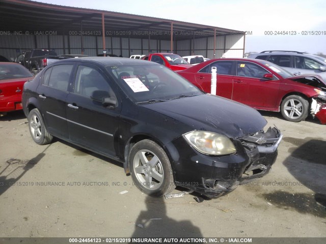 1G1AT58H297211457 - 2009 CHEVROLET COBALT LT BLACK photo 1