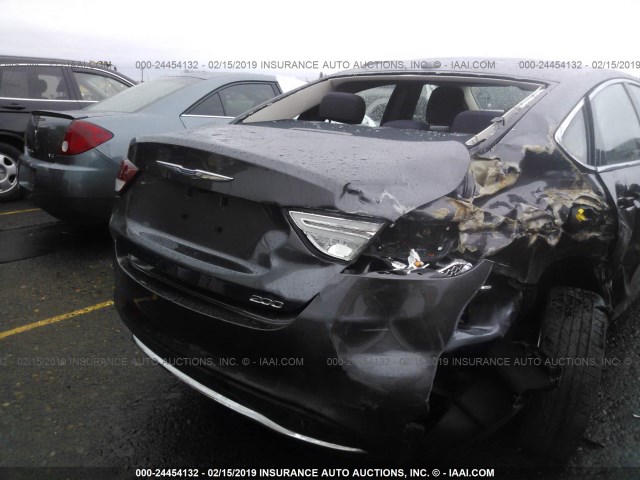 1C3CCCAB2FN624467 - 2015 CHRYSLER 200 LIMITED GRAY photo 6