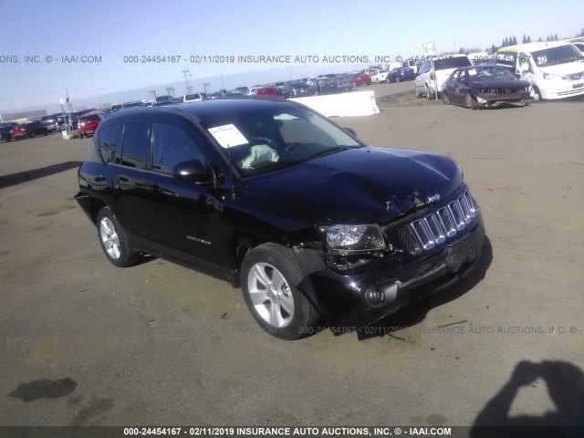 1C4NJDBB9ED514339 - 2014 JEEP COMPASS SPORT BLACK photo 1