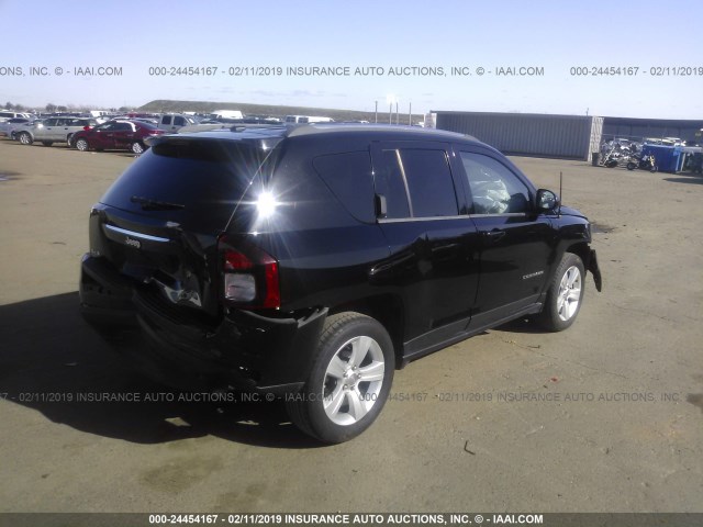 1C4NJDBB9ED514339 - 2014 JEEP COMPASS SPORT BLACK photo 4