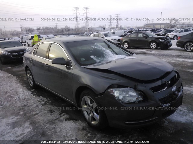 1G1ZH57B39F231675 - 2009 CHEVROLET MALIBU 1LT ნაცრისფერი ფოტო 1