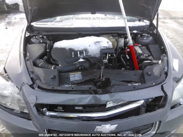 1G1ZH57B39F231675 - 2009 CHEVROLET MALIBU 1LT ნაცრისფერი ფოტო 10
