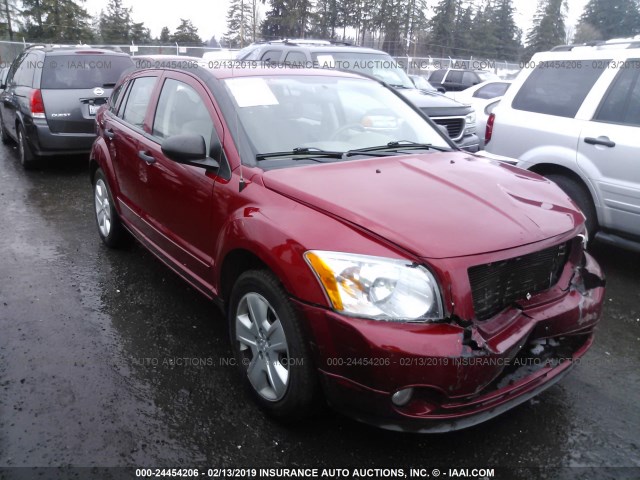 1B3HB48B07D509262 - 2007 DODGE CALIBER SXT RED photo 1