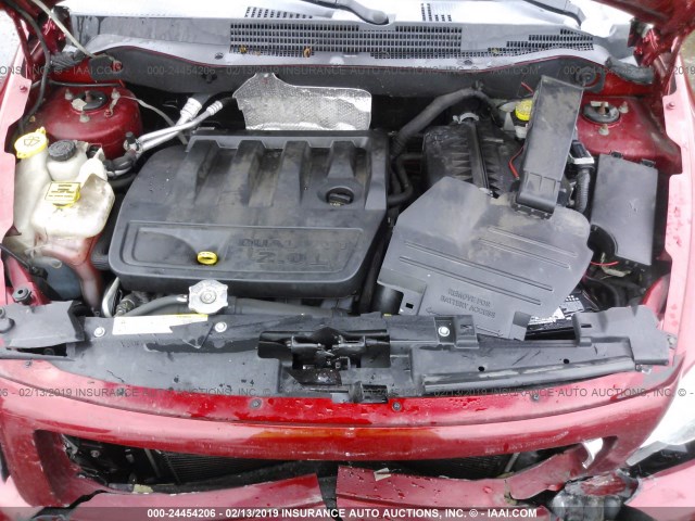 1B3HB48B07D509262 - 2007 DODGE CALIBER SXT RED photo 10