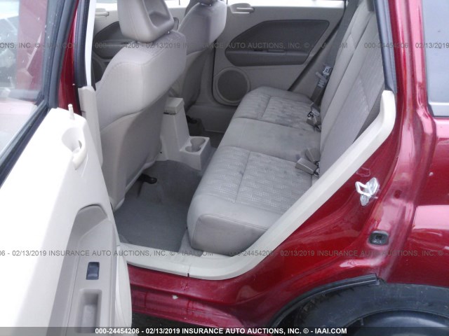 1B3HB48B07D509262 - 2007 DODGE CALIBER SXT RED photo 8