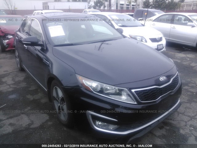 KNAGM4AD7C5025445 - 2012 KIA OPTIMA HYBRID BLACK photo 1