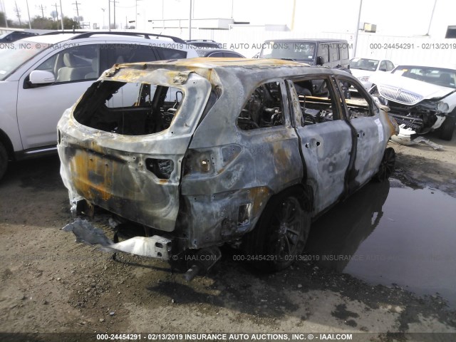 5TDKZRFH1JS530489 - 2018 TOYOTA HIGHLANDER SE/XLE GRAY photo 4