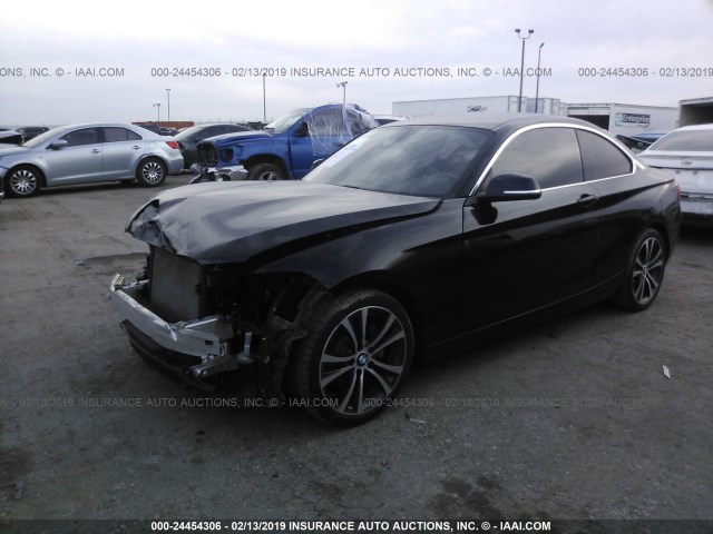 WBA1F5C52GV343989 - 2016 BMW 228 I BLACK photo 2