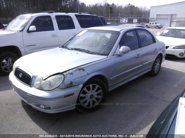 KMHWF35H15A108567 - 2005 HYUNDAI SONATA GLS/LX SILVER photo 2