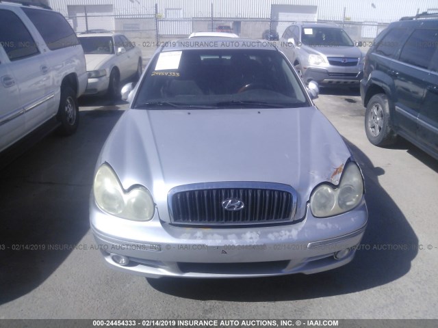 KMHWF35H15A108567 - 2005 HYUNDAI SONATA GLS/LX SILVER photo 6