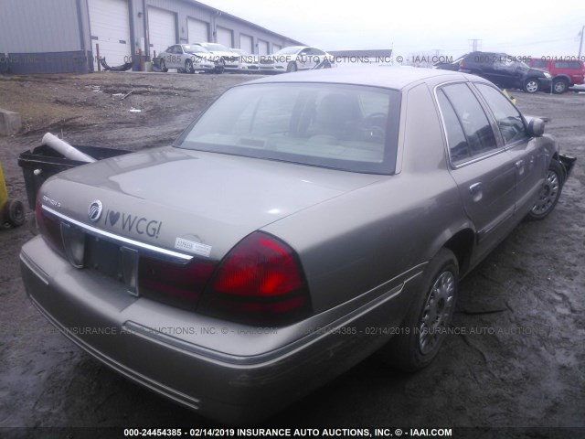 2MEFM74W74X680541 - 2004 MERCURY GRAND MARQUIS GS TAN photo 4