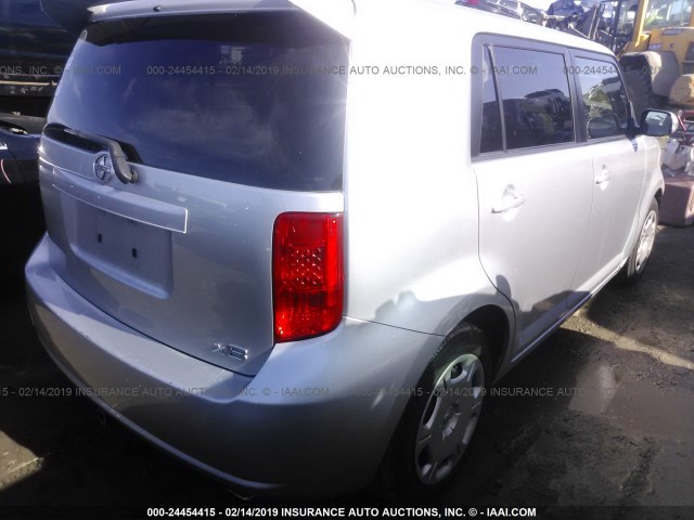 JTLKE50E391068114 - 2009 TOYOTA SCION XB SILVER photo 4