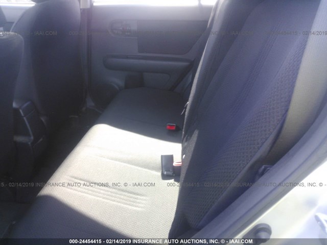 JTLKE50E391068114 - 2009 TOYOTA SCION XB SILVER photo 8