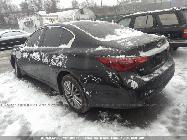 JN1EV7AR3JM439235 - 2018 INFINITI Q50 LUXE/SPORT BLACK photo 3