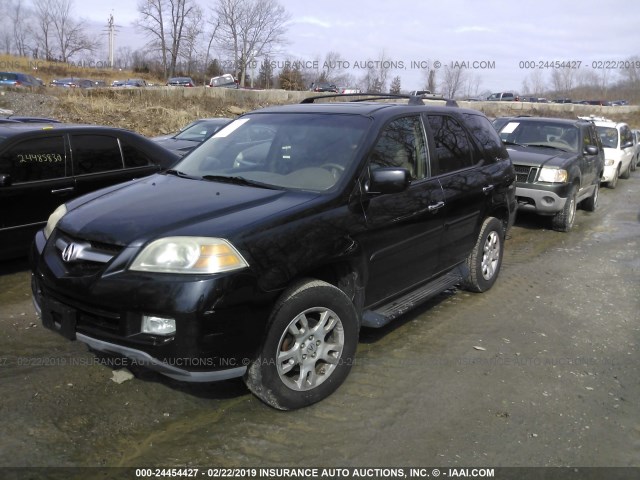 2HNYD18834H539800 - 2004 ACURA MDX TOURING BLACK photo 2