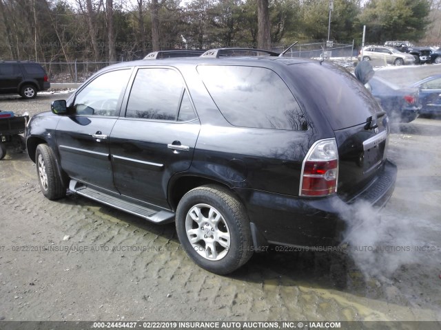 2HNYD18834H539800 - 2004 ACURA MDX TOURING BLACK photo 3