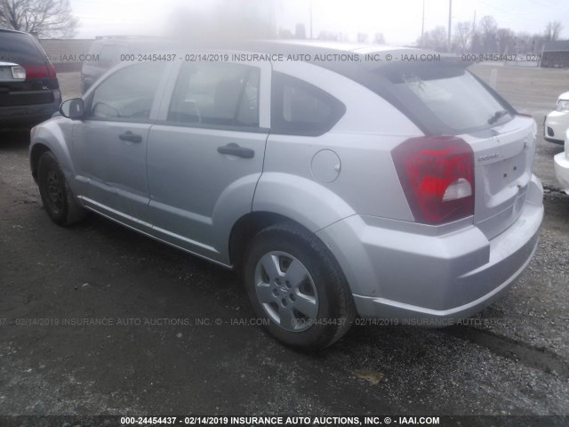 1B3HB28C09D125885 - 2009 DODGE CALIBER SE SILVER photo 3