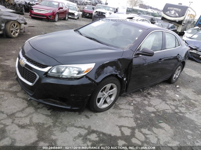 1G11B5SL7FF242205 - 2015 CHEVROLET MALIBU LS BLACK photo 2