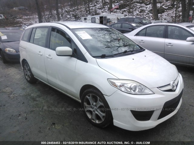 JM1CR2WL1A0361867 - 2010 MAZDA 5 WHITE photo 1