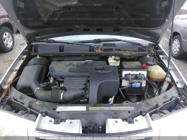 1G8AJ58F66Z130046 - 2006 SATURN ION LEVEL 2 SILVER photo 10