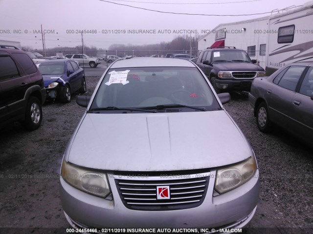 1G8AJ58F66Z130046 - 2006 SATURN ION LEVEL 2 SILVER photo 6